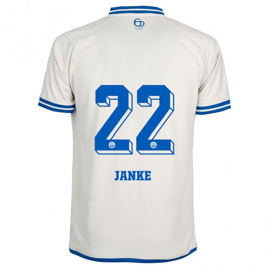 נשים כדורגל Kim Janke #22 לבן כחול הרחק ג'רזי 2025/26