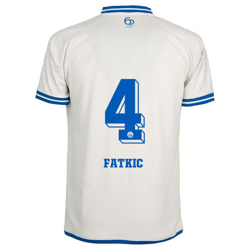 נשים כדורגל קנאן פאטקיץ' #4 לבן כחול הרחק ג'רזי 2025/26