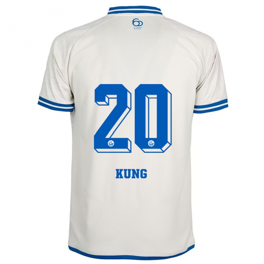 נשים כדורגל Loretta Kung #20 לבן כחול הרחק ג'רזי 2025/26