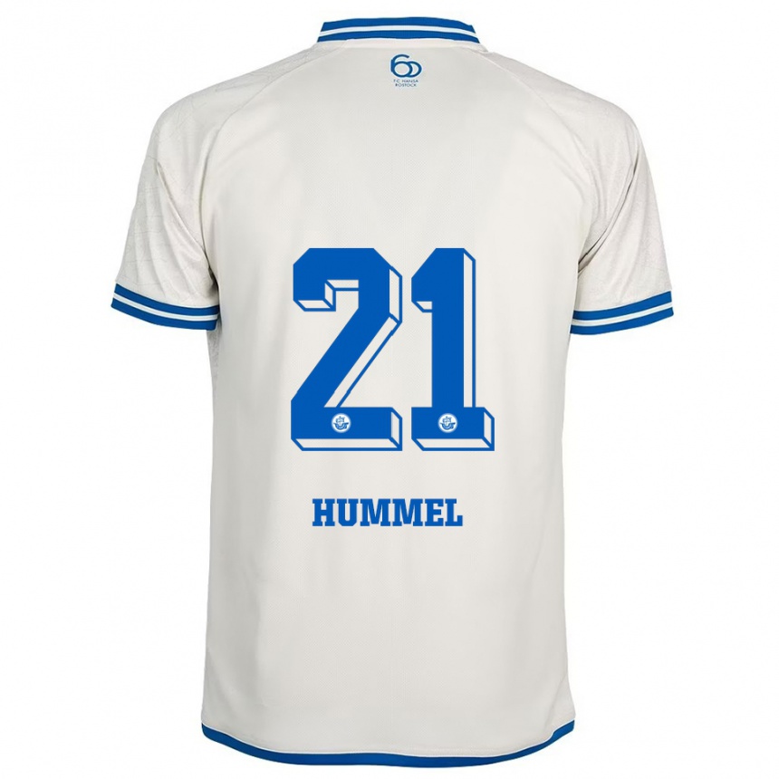 נשים כדורגל David Hummel #21 לבן כחול הרחק ג'רזי 2025/26