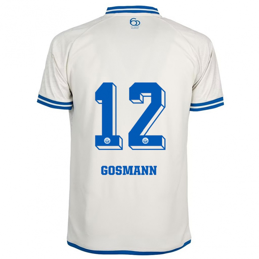 נשים כדורגל Hermann Gosmann #12 לבן כחול הרחק ג'רזי 2025/26