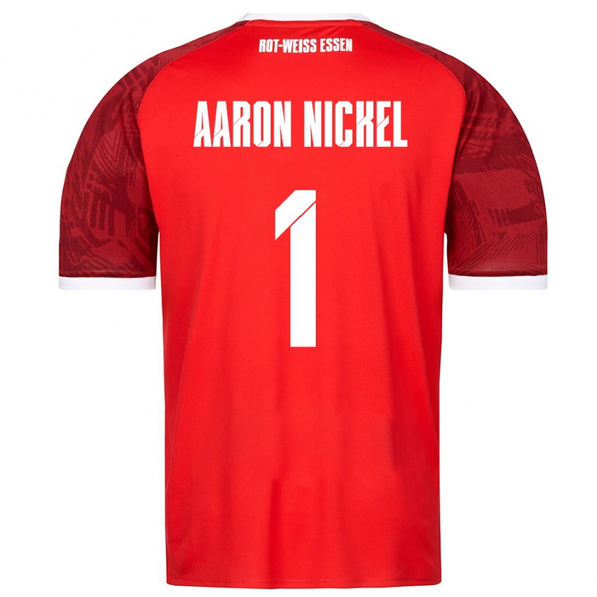 נשים כדורגל Arvit Aaron Nickel #1 אדום בורדו לבן הרחק ג'רזי 2025/26