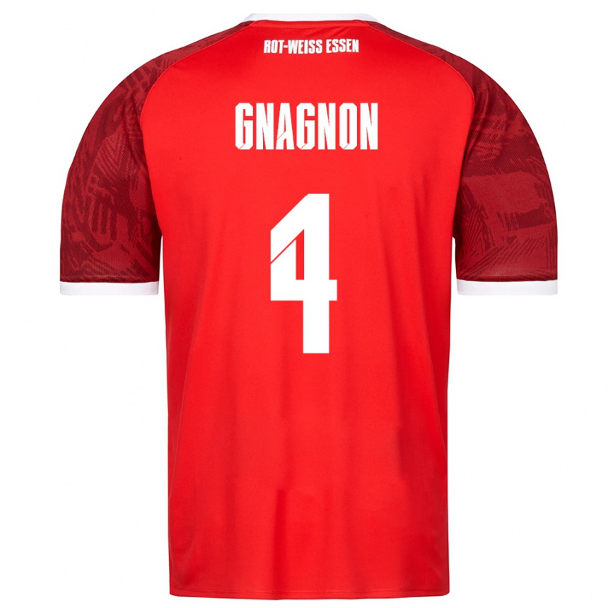 נשים כדורגל ג׳יימס גנאניון #4 אדום בורדו לבן הרחק ג'רזי 2025/26