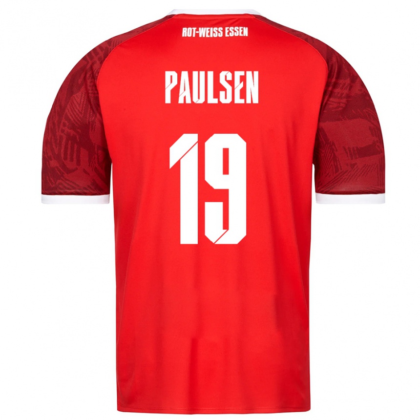 נשים כדורגל Marvin Paulsen #19 אדום בורדו לבן הרחק ג'רזי 2025/26