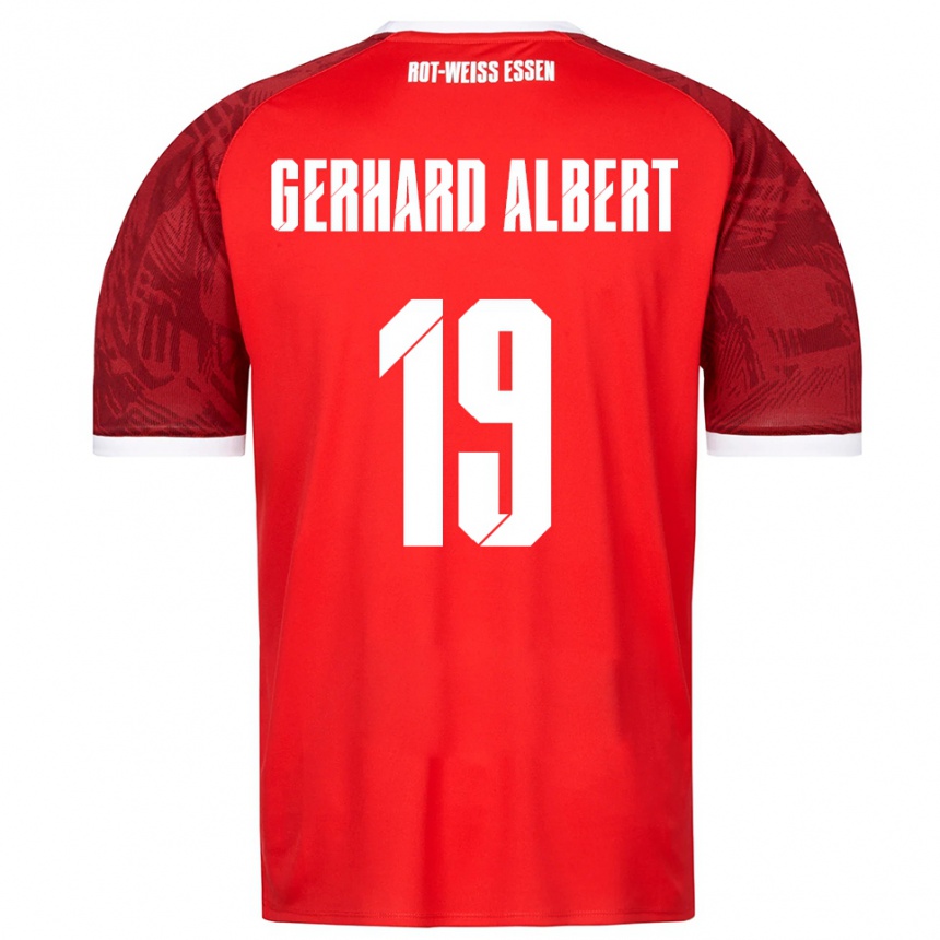 נשים כדורגל Naufal Driss Gerhard Albert #19 אדום בורדו לבן הרחק ג'רזי 2025/26