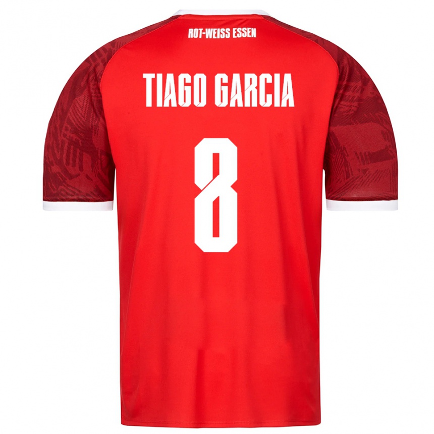 נשים כדורגל Tiago Garcia Rodriguez #8 אדום בורדו לבן הרחק ג'רזי 2025/26