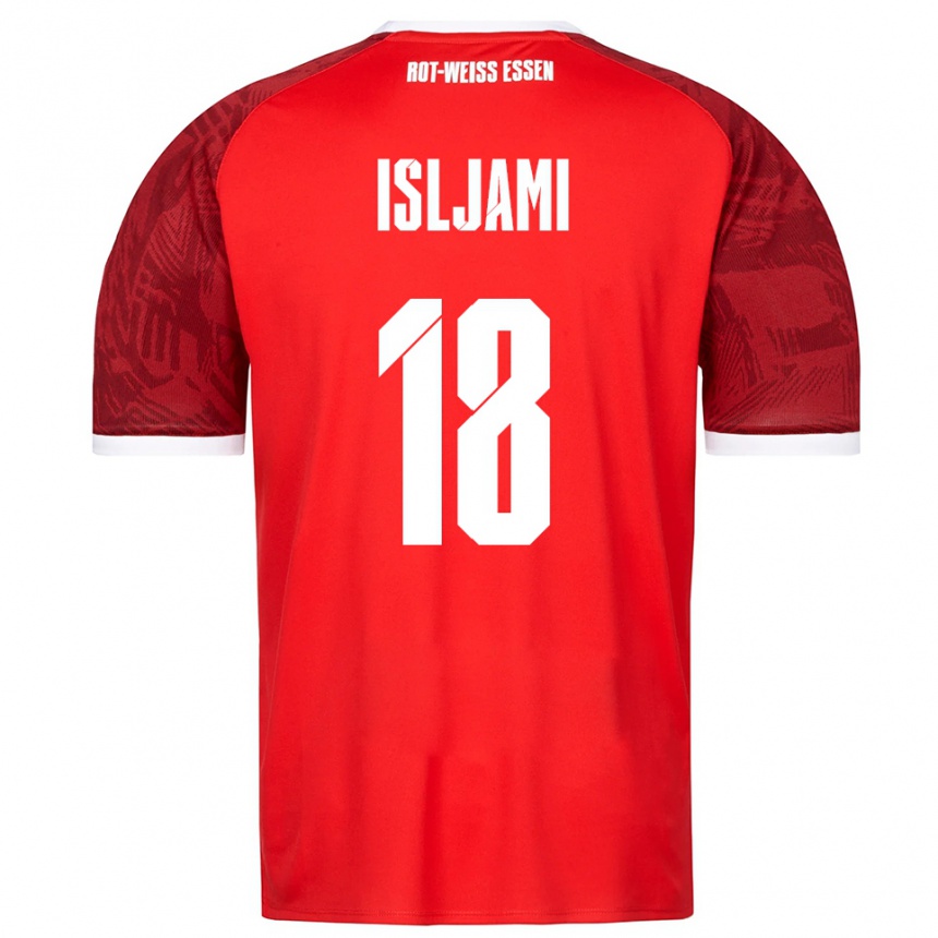 נשים כדורגל Vleron Isljami #18 אדום בורדו לבן הרחק ג'רזי 2025/26