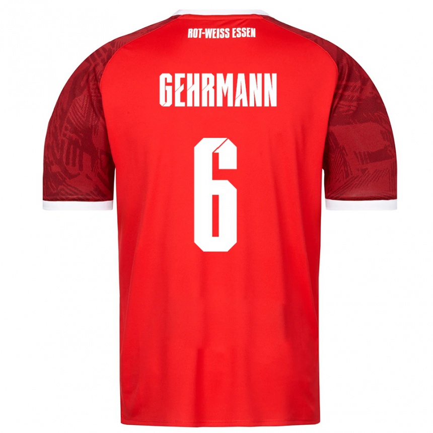 נשים כדורגל Fabian Gehrmann #6 אדום בורדו לבן הרחק ג'רזי 2025/26