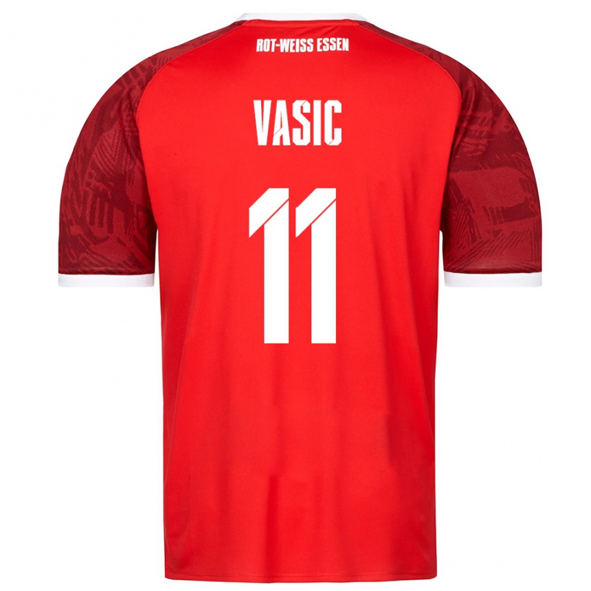נשים כדורגל Fadih Vasic #11 אדום בורדו לבן הרחק ג'רזי 2025/26