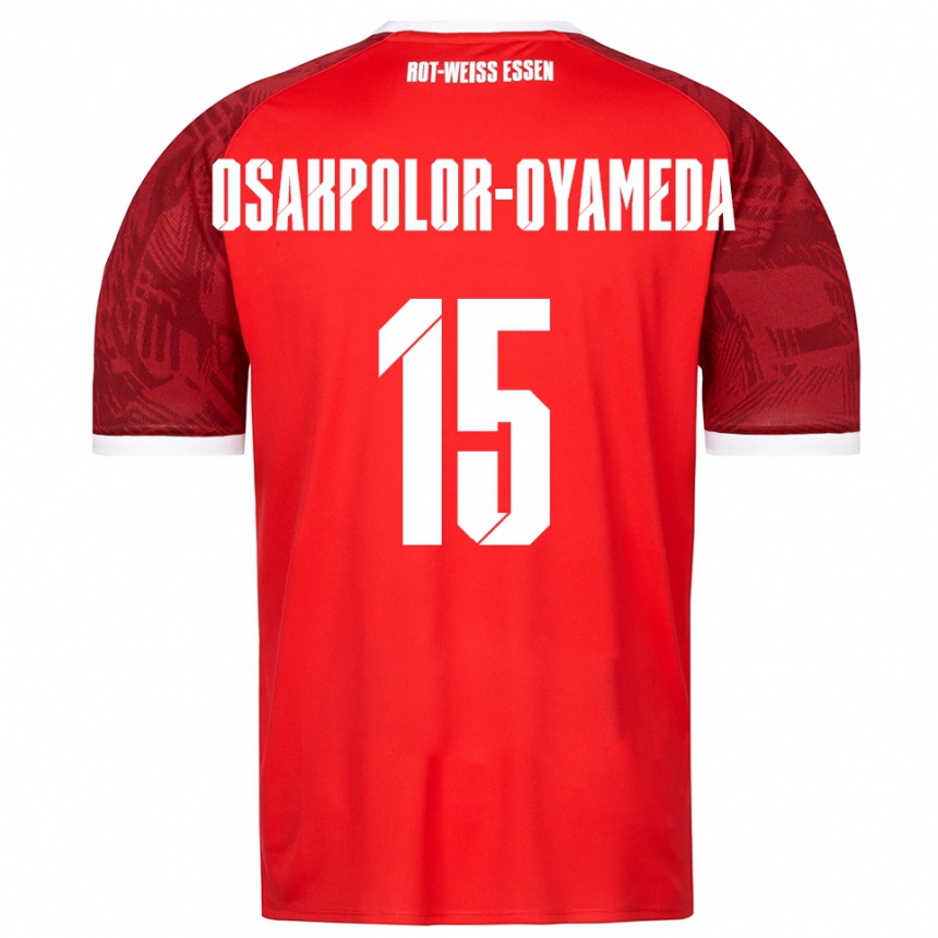 נשים כדורגל Joel Osakpolor-Oyameda #15 אדום בורדו לבן הרחק ג'רזי 2025/26