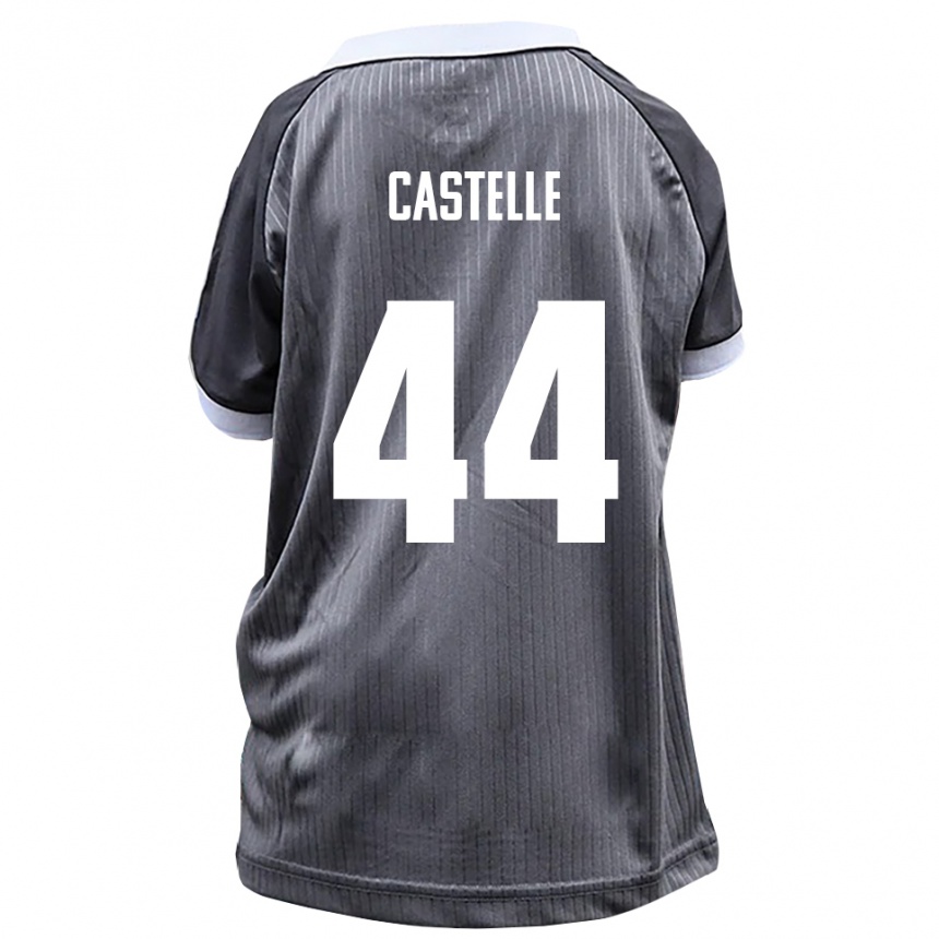 נשים כדורגל ניקלאס קסטל #44 אפור לבן הרחק ג'רזי 2025/26