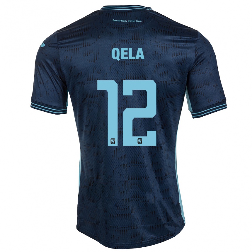 נשים כדורגל Miran Qela #12 כחול רויאל הרחק ג'רזי 2025/26