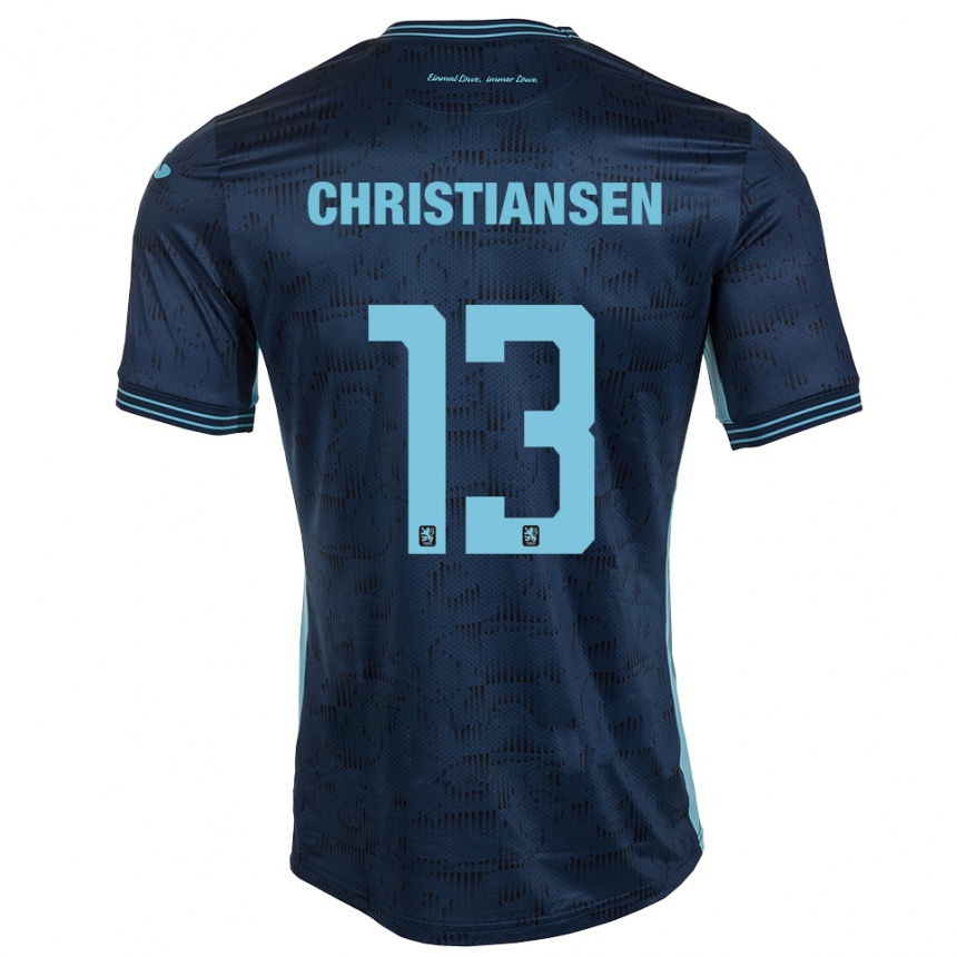 נשים כדורגל מקס כריסטיאנסן #13 כחול רויאל הרחק ג'רזי 2025/26