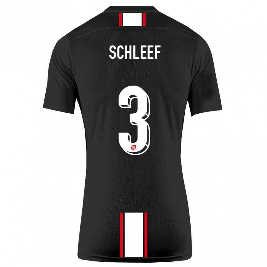 נשים כדורגל מרקו שליף #3 שחור לבן הרחק ג'רזי 2025/26