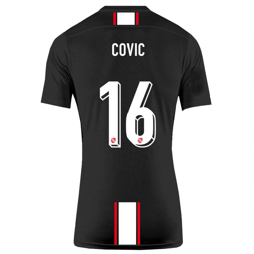 נשים כדורגל ראיין מהמד קוביק #16 שחור לבן הרחק ג'רזי 2025/26