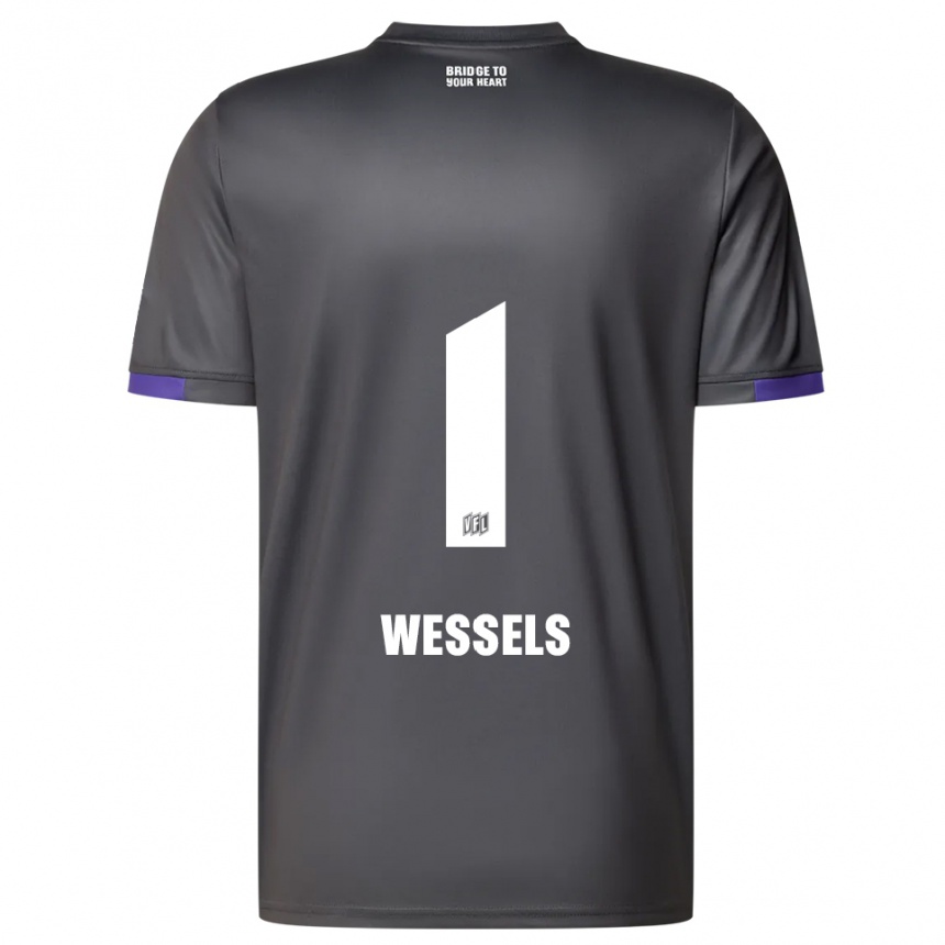 נשים כדורגל פליקס וסלס #1 אפור סגול הרחק ג'רזי 2025/26