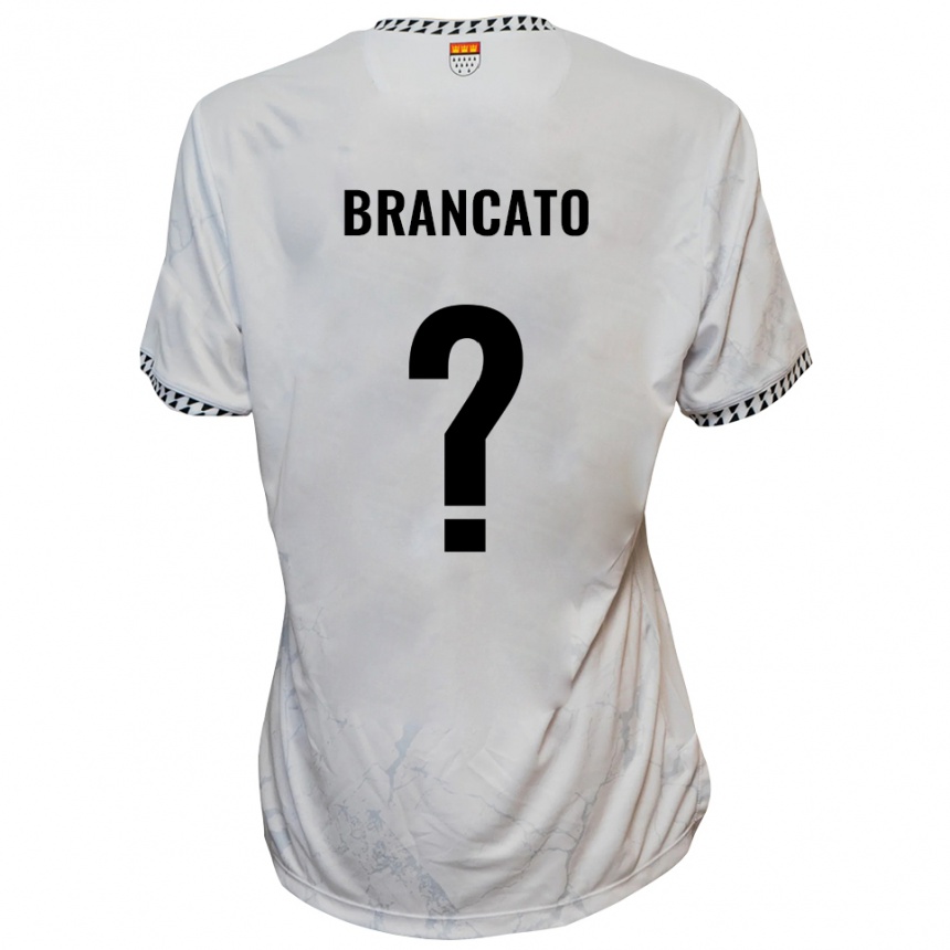 נשים כדורגל Elisea Brancato #0 לבן שחור הרחק ג'רזי 2025/26