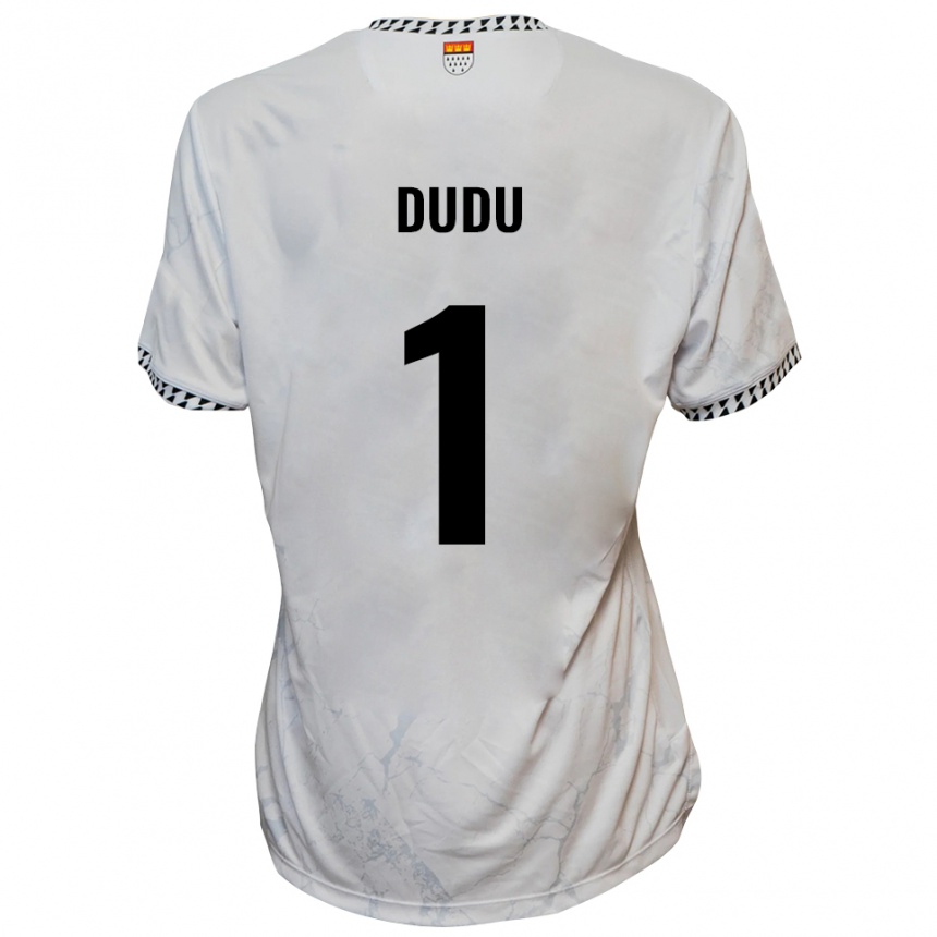 נשים כדורגל דודו #1 לבן שחור הרחק ג'רזי 2025/26