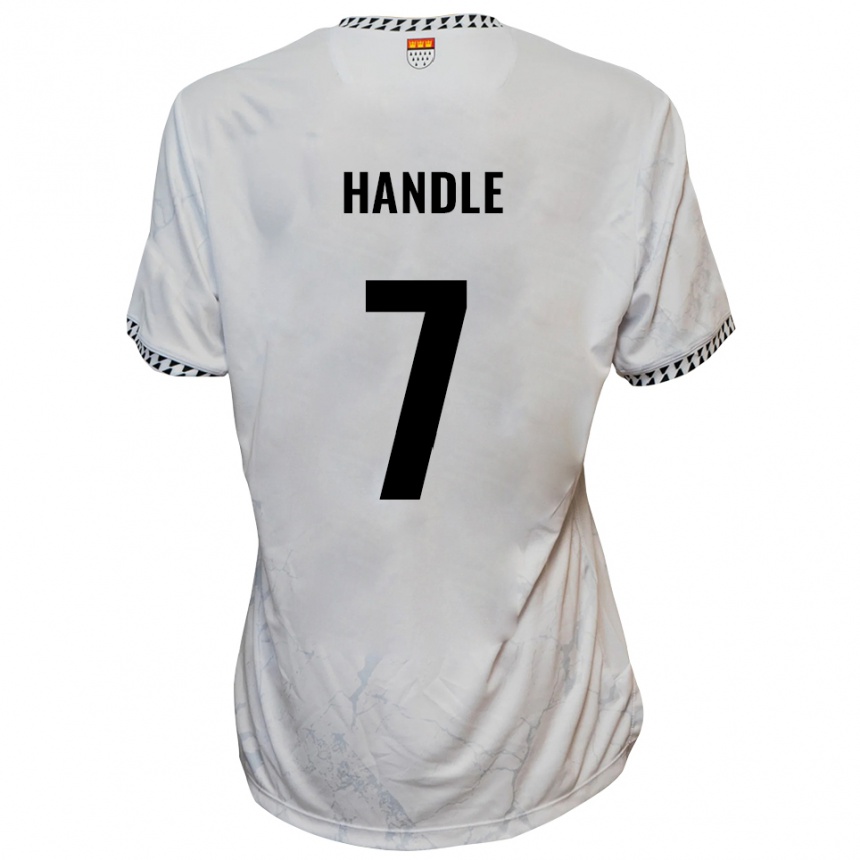 נשים כדורגל Simon Handle #7 לבן שחור הרחק ג'רזי 2025/26