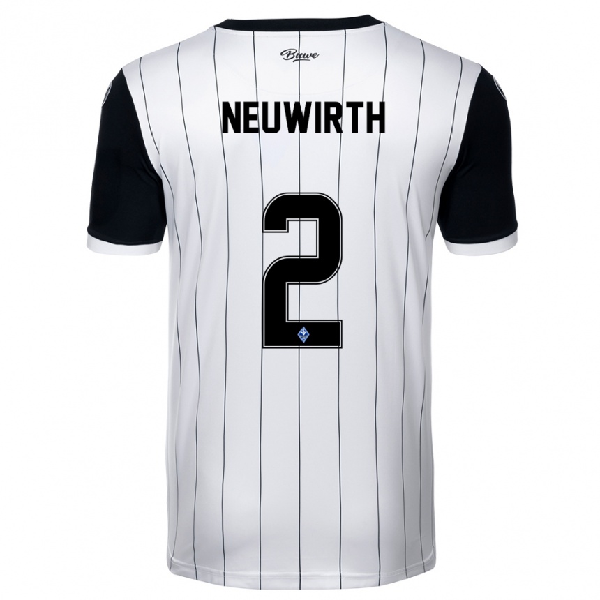 נשים כדורגל ניקלס נויבירט #2 לבן שחור הרחק ג'רזי 2025/26