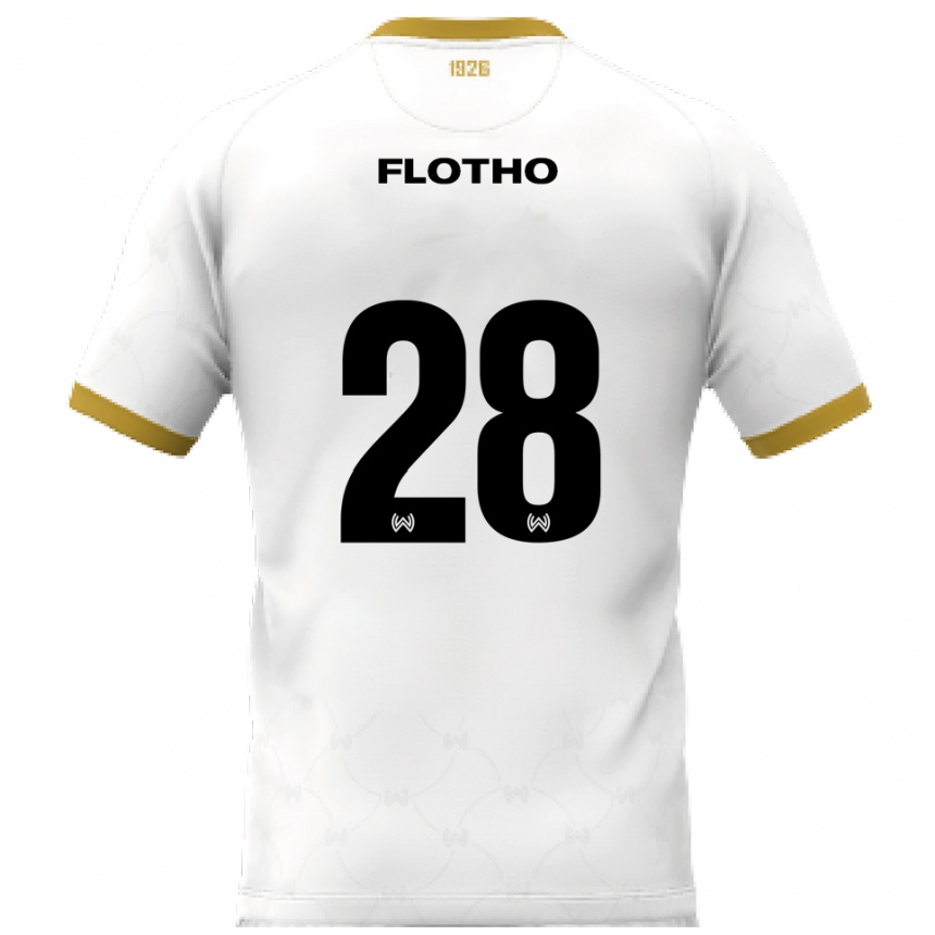 נשים כדורגל מוריץ פלות׳ו #28 לבן זהב הרחק ג'רזי 2025/26