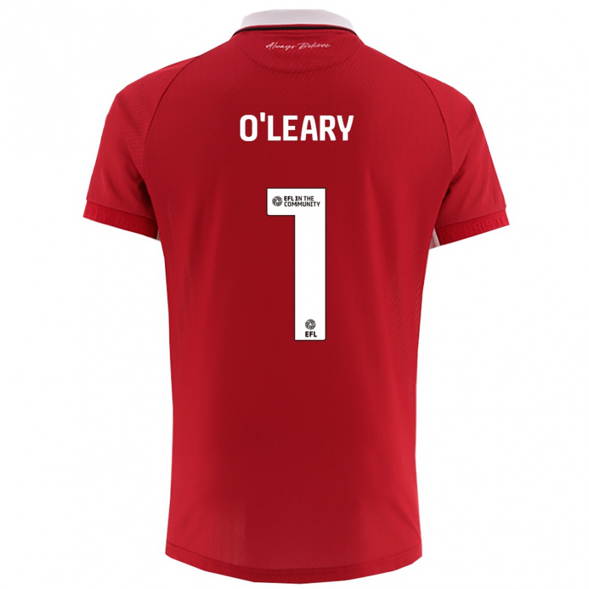 ילדים כדורגל מקס או'לירי #1 אדום לבן ג'רזי ביתית 2025/26