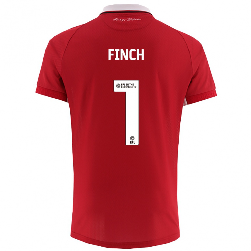 ילדים כדורגל איזק פינץ׳ #1 אדום לבן ג'רזי ביתית 2025/26