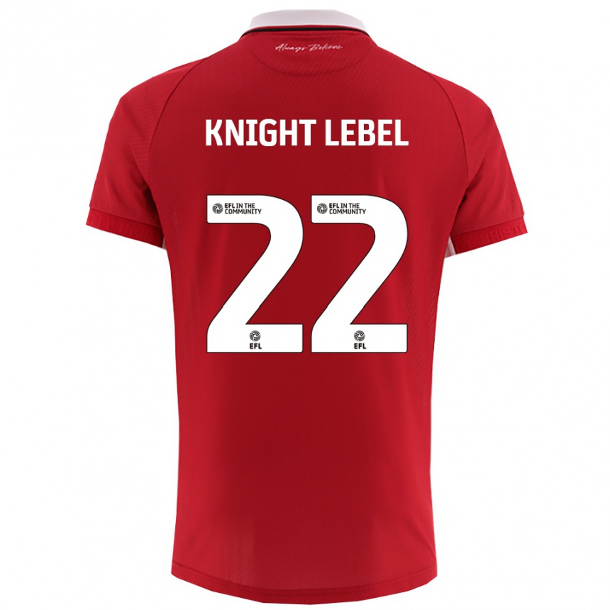 ילדים כדורגל ג'יימי נייט-לבל #22 אדום לבן ג'רזי ביתית 2025/26