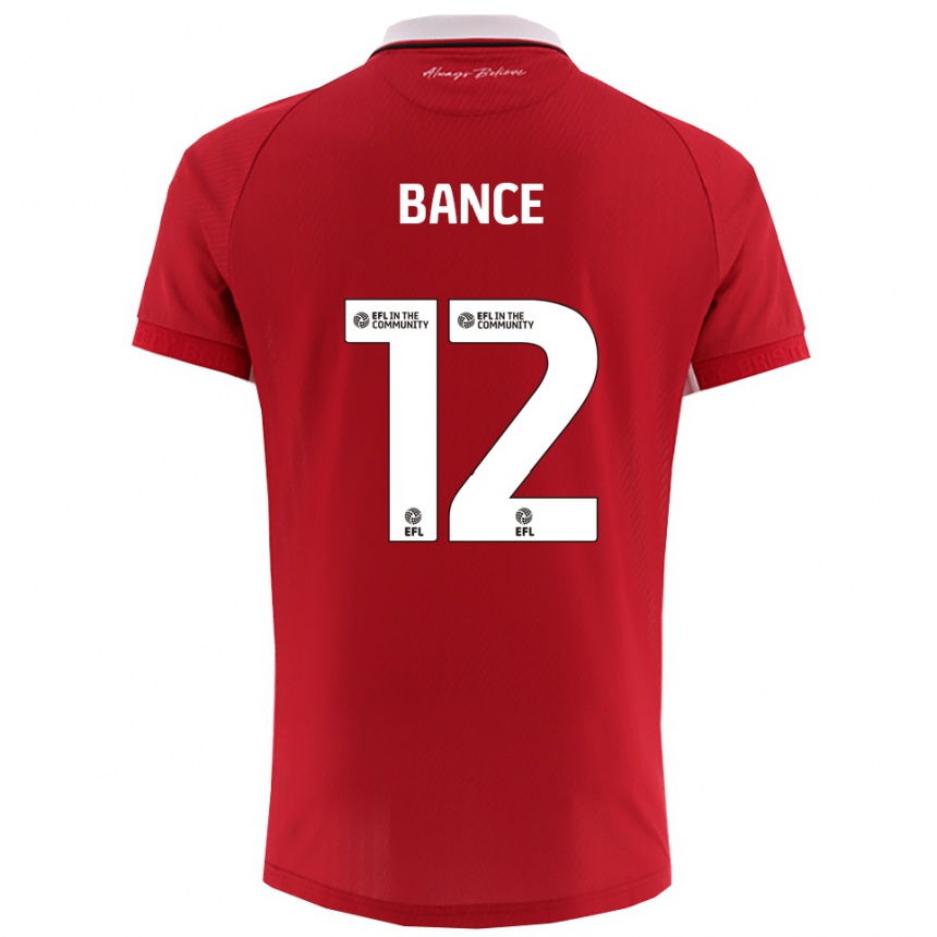 ילדים כדורגל ליבי באנס #12 אדום לבן ג'רזי ביתית 2025/26