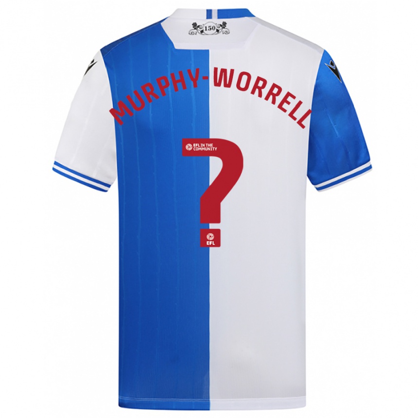 ילדים כדורגל פול מרפי-וורל #0 כחול לבן ג'רזי ביתית 2025/26