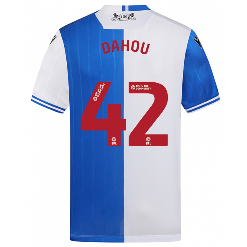 ילדים כדורגל ג׳מינה דהו #42 כחול לבן ג'רזי ביתית 2025/26