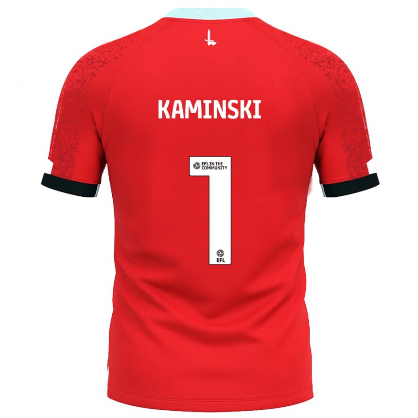 ילדים כדורגל תומאס קאמינסקי #1 אדום לבן ג'רזי ביתית 2025/26