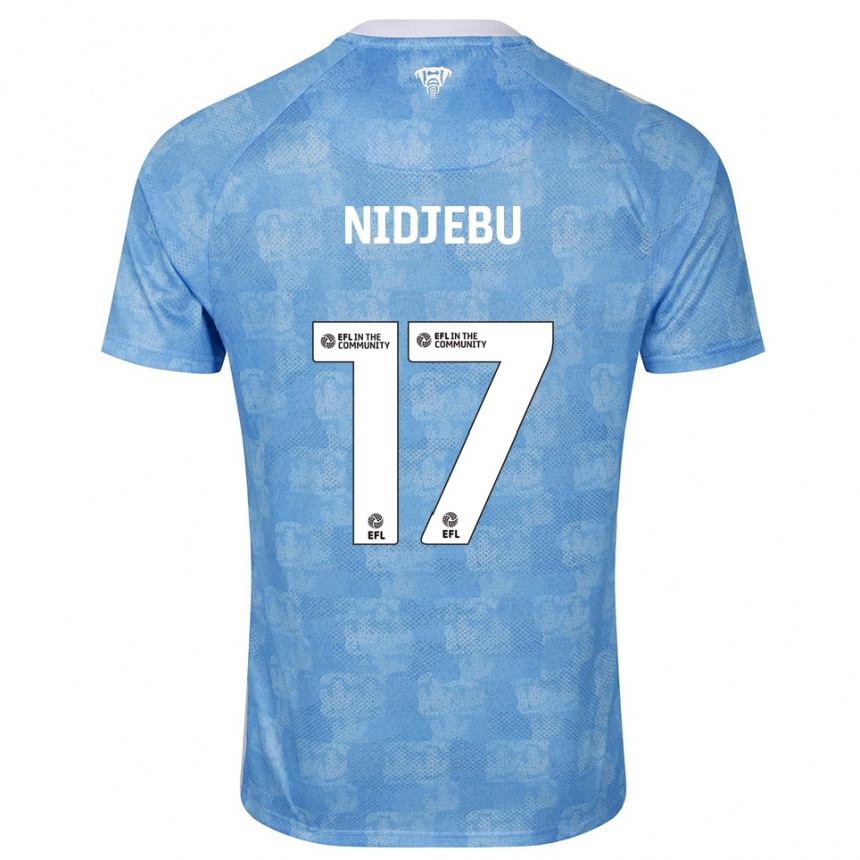 ילדים כדורגל Success Nidjebu #17 תכלת לבן ג'רזי ביתית 2025/26