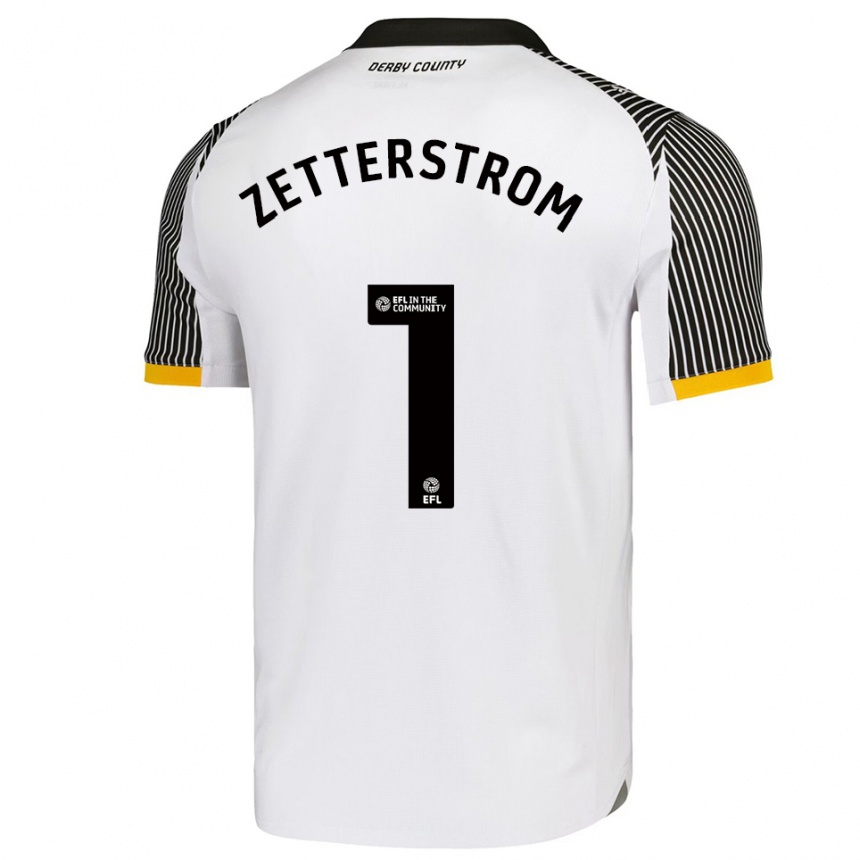 ילדים כדורגל יאקוב וידל צטרסטרום #1 לבן שחור ג'רזי ביתית 2025/26