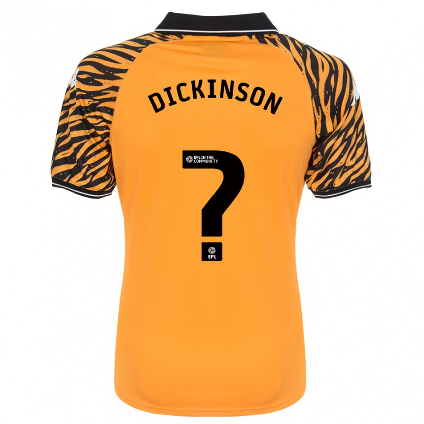 ילדים כדורגל ג׳ורג׳ דיקינסון #0 כתום שחור ג'רזי ביתית 2025/26