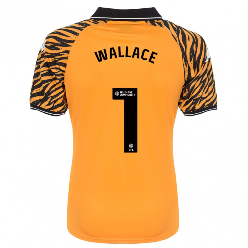 ילדים כדורגל Abbi Wallace #1 כתום שחור ג'רזי ביתית 2025/26