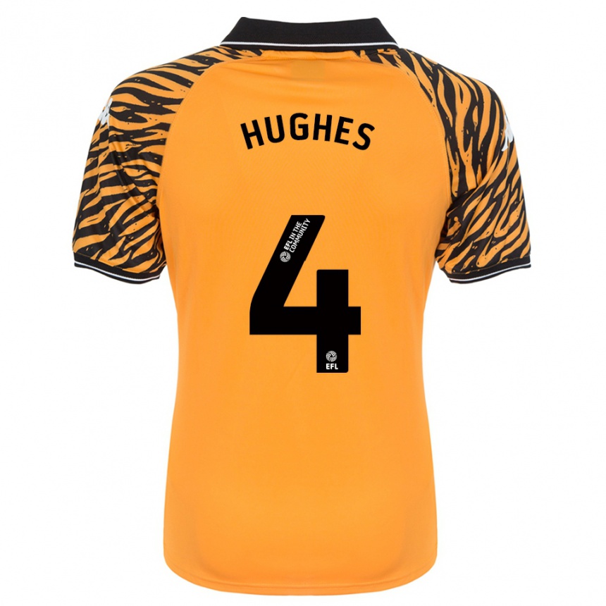 ילדים כדורגל צ'ארלי יוז #4 כתום שחור ג'רזי ביתית 2025/26