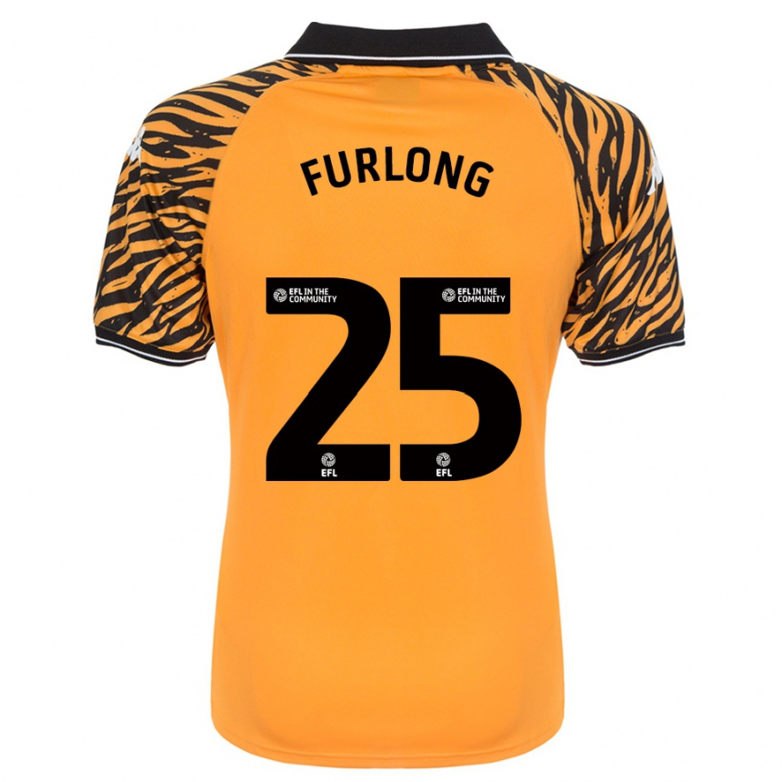 ילדים כדורגל ג'יימס פרלונג #25 כתום שחור ג'רזי ביתית 2025/26