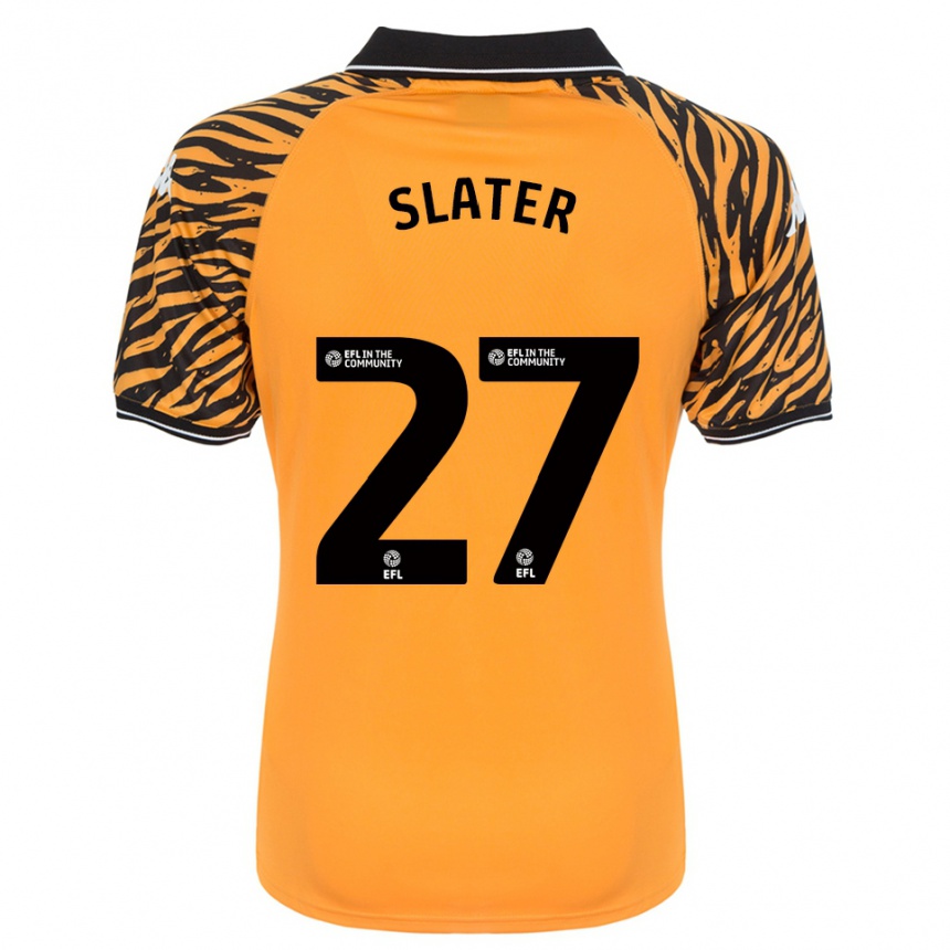 ילדים כדורגל רייגן סלייטר #27 כתום שחור ג'רזי ביתית 2025/26