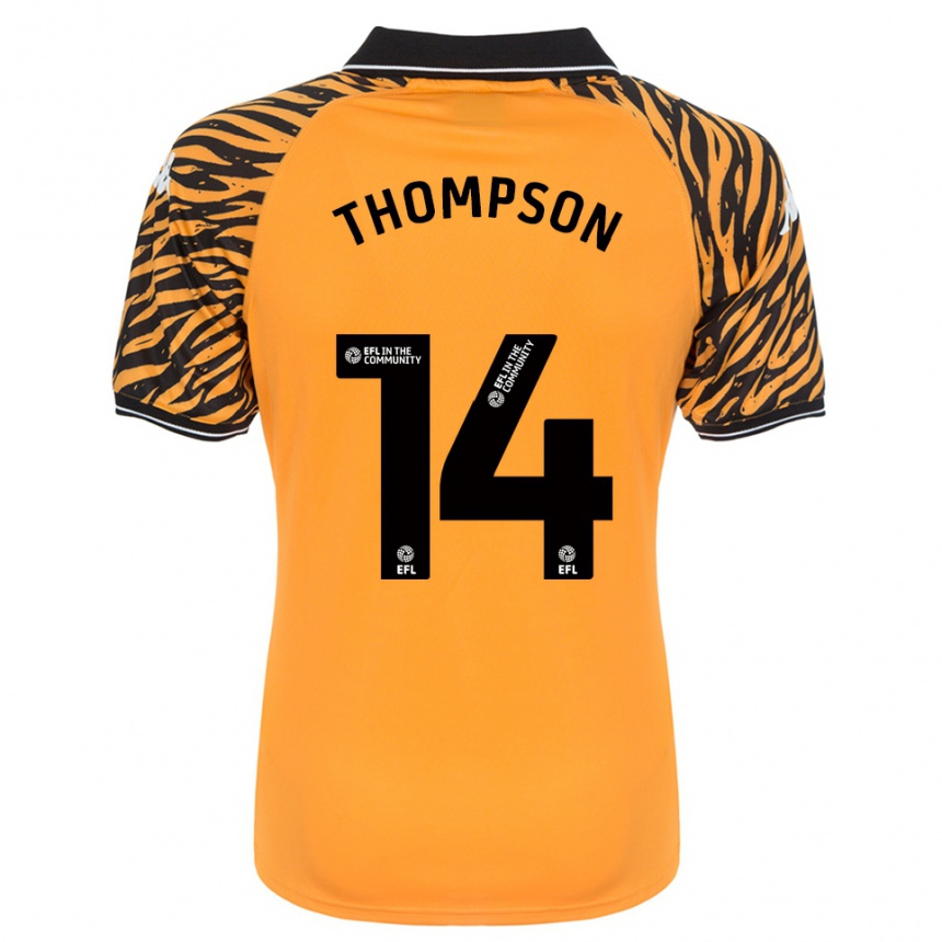 ילדים כדורגל Katie Thompson #14 כתום שחור ג'רזי ביתית 2025/26