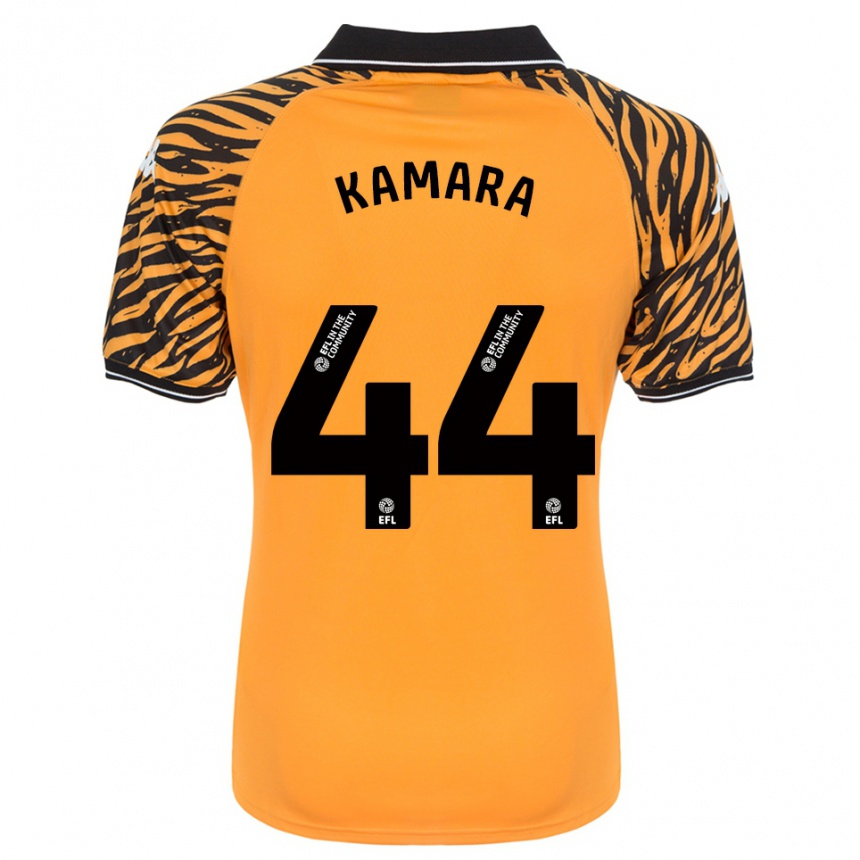 ילדים כדורגל אבו קמארה #44 כתום שחור ג'רזי ביתית 2025/26