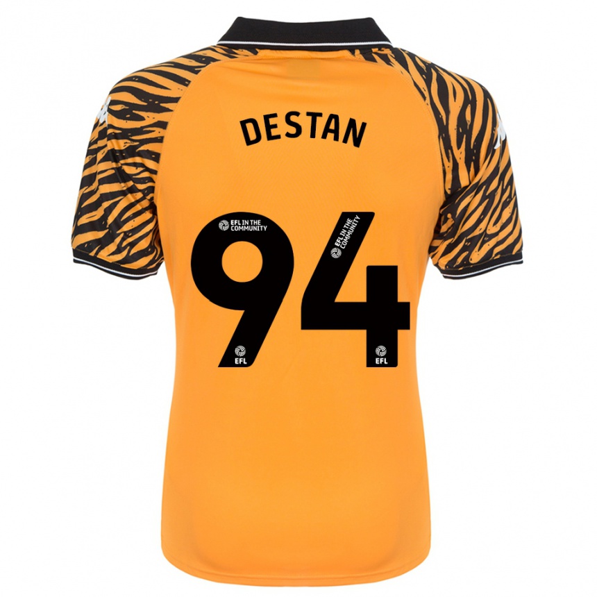 ילדים כדורגל אניס דסטאן #94 כתום שחור ג'רזי ביתית 2025/26