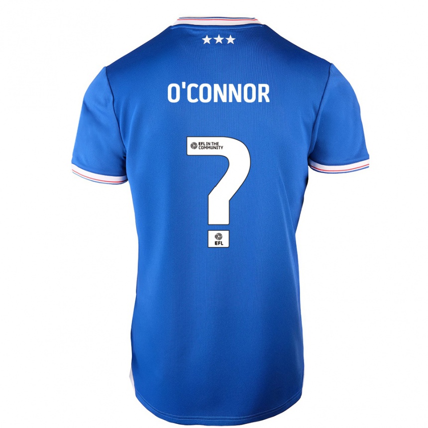 ילדים כדורגל Daniel O'connor #0 כחול לבן ג'רזי ביתית 2025/26