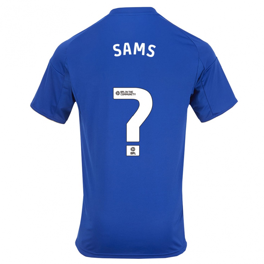 ילדים כדורגל טום סאמס #0 כחול זהב ג'רזי ביתית 2025/26