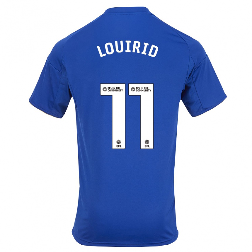 ילדים כדורגל Chey Louirid #11 כחול זהב ג'רזי ביתית 2025/26