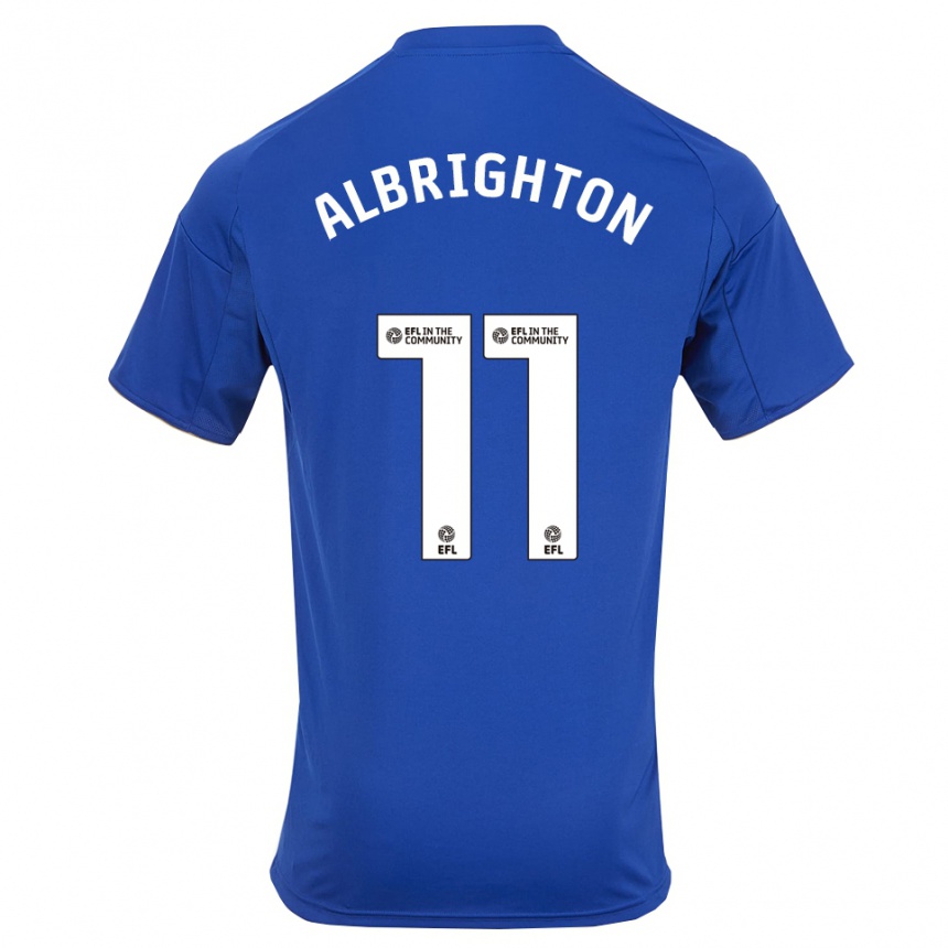 ילדים כדורגל מארק אלברייטון #11 כחול זהב ג'רזי ביתית 2025/26