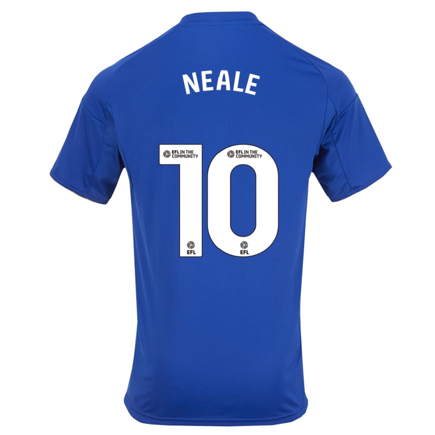 ילדים כדורגל Tommy Neale #10 כחול זהב ג'רזי ביתית 2025/26 ילדים כדורגל Tommy Neale #10 כחול זהב ג'רזי ביתית 2025/26