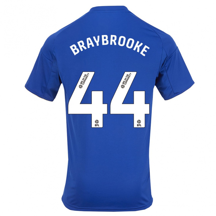 ילדים כדורגל סאמי ברייברוק #44 כחול זהב ג'רזי ביתית 2025/26