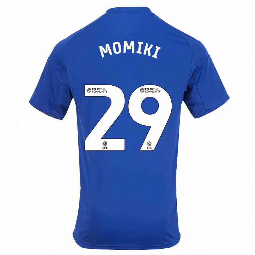 ילדים כדורגל יוקה מומיקי #29 כחול זהב ג'רזי ביתית 2025/26