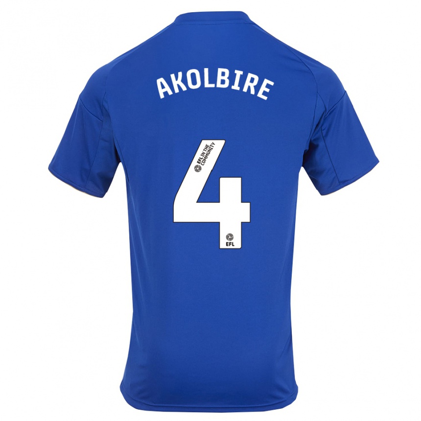 ילדים כדורגל ברך אקולביר #4 כחול זהב ג'רזי ביתית 2025/26